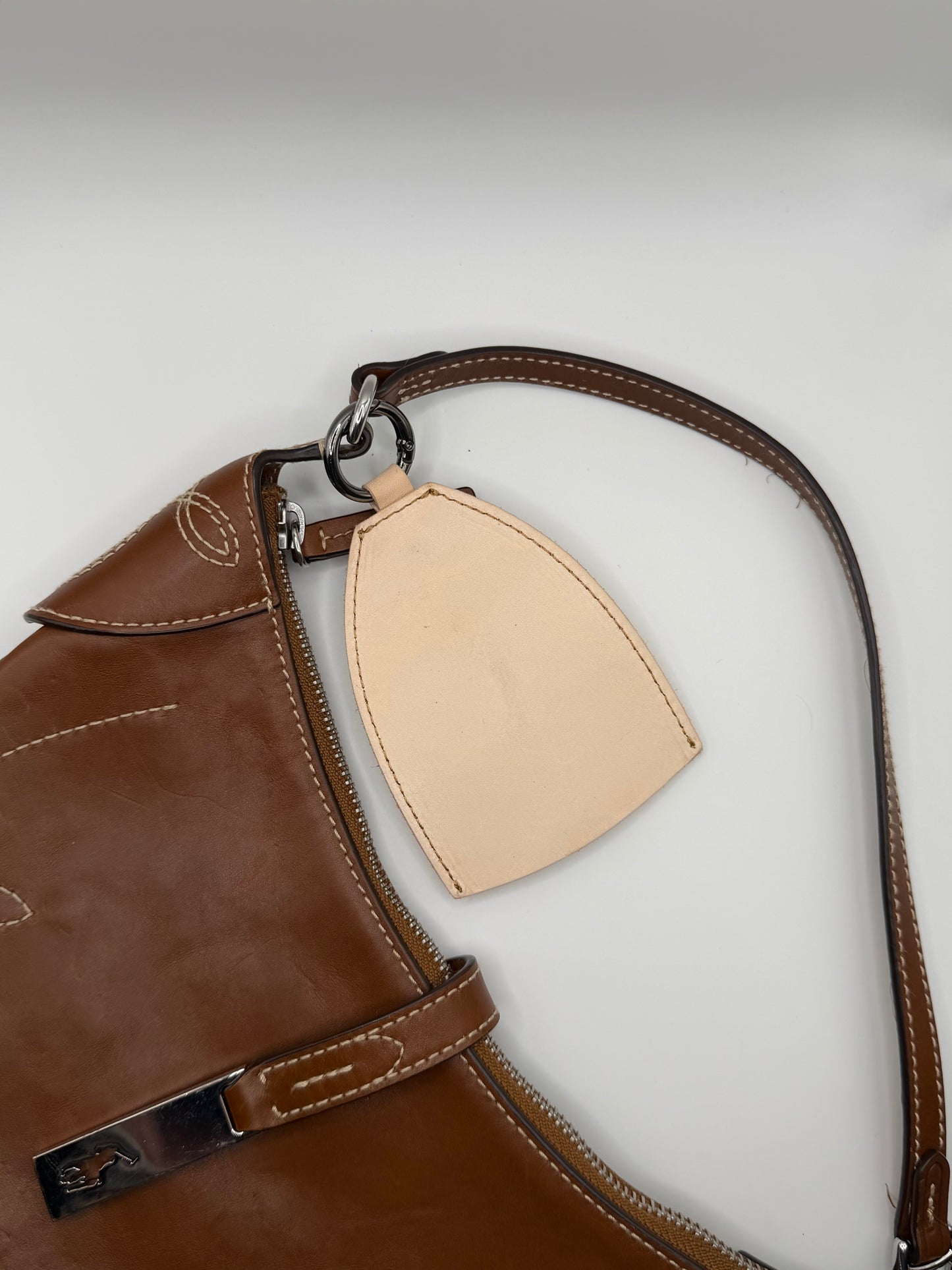 The Triple Pet Portrait Leather Bag Charm