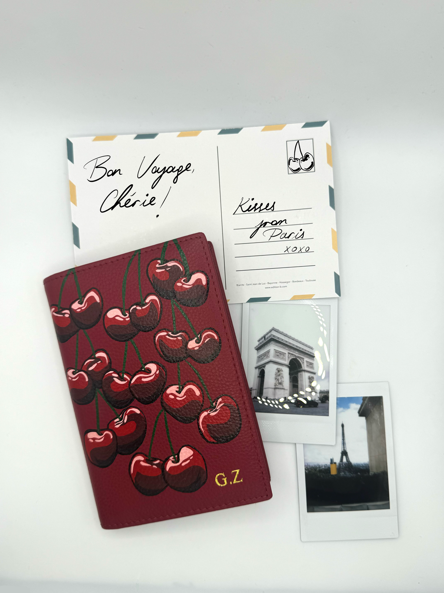 The 'Bon Voyage, Chérie' Passport Holder